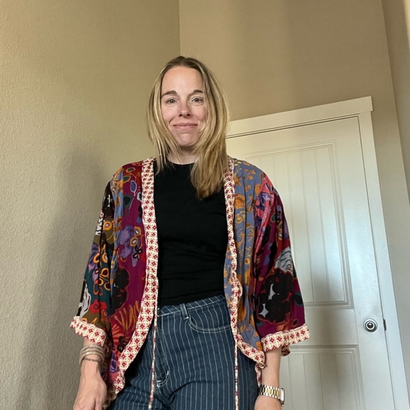 Anthropologie Multicolor Patterned Top - Picture 6 of 8